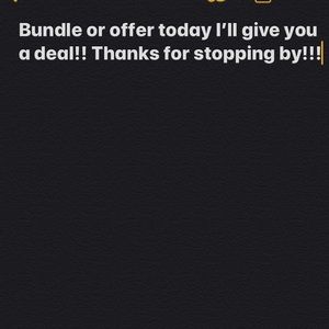 Bundle and save more!! Send me offers😀